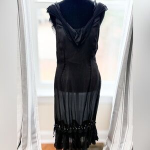 Joesph London Black Silk Dress 4/6